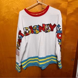 Original Walt Disney World sweatshirt spell out embroidered unisex size large